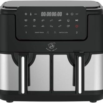 Air Fryer XXL Double Royal Swiss 9L (2x4,5L) 1400W – Dual Zone, Tactile & Multifonction
