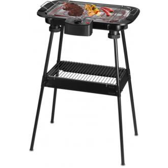 Barbecue Électrique 2000W Sur Pieds ou de Table – Cuisson Saine Sans Fumée