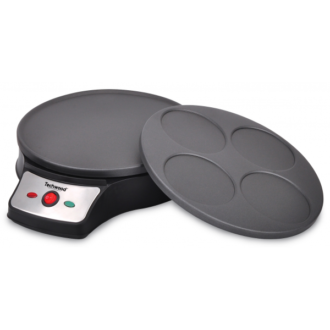 Crêpière Électrique 26cm 1000W – Plaques Interchangeables 4 Mini ou 1 Grande Crêpe