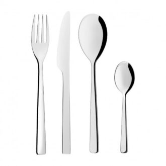 Ménagère Inox 24 Pièces Deka Secret de Gourmet – Polie, Résistante aux Taches & Lave-Vaisselle