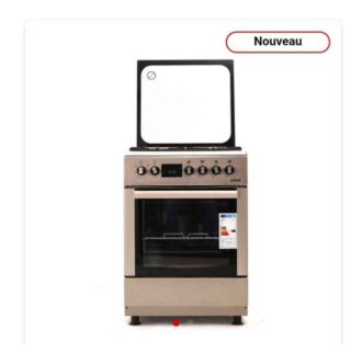 Cuisinière Électrique Astech CK65ELCF 60/60cm Full Option – 4 Feux, Four Électrique & Inox Premium