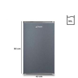 Réfrigérateur Bar Astech FB111DS 90L – Gris Foncé, 1 Porte & Conservation Optimale